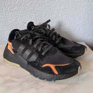 Adidas Trainers UK 8.5 Black Nite Jogger Gym Training Running Shoes Orange - Picture 1 of 18