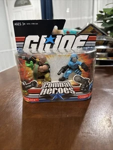 GI Joe Combat Heroes Roadblock & Cobra Commander Figure Set From 2008 - Picture 1 of 5