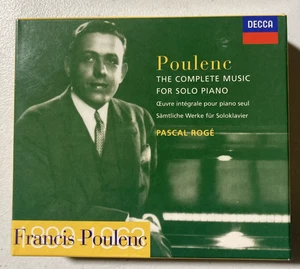 Francis Poulenc: Complete Music for Solo Piano (3-CD Set, 1998, Decca) Rogé - Imagen 1 de 6