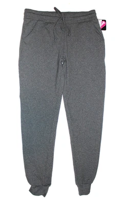 Crush Gray Fleece Lined Stretch Waist Pants Cuffed Sweats with Pockets NWT M - Image 1 of 4