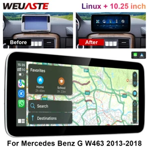 10.25'' Linux Screen Carplay Navi Radio Fit For Benz G W463 2013-2018 NTG4.5/5.0 - Picture 1 of 12