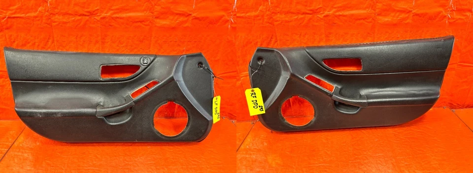 93-97 HONDA DEL SOL - LEFT AND RIGHT DOOR PANELS - ALL BLACK - OEM #295 - Image 1 of 4