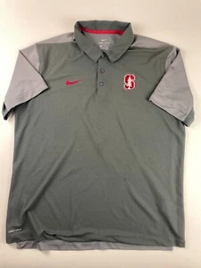 Nike Stanford Polo Shirt Men's XL Gray Golf Shirt Dri Fit - Picture 1 of 8