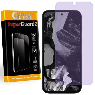 Protector de pantalla de vidrio templado anti luz azul para Google Pixel 8a Foto 1 de 4