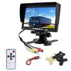 2X(12V-24V 7 Inch TFT LCD Color Monitor for Car Truck CCTV Reverse Rear View Bac