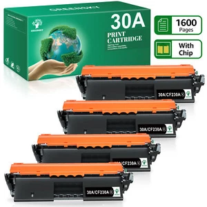4 Toner CF230A Nero compatibili con HP CF230A LaserJet M203d M203dn M203dw - Foto 1 di 5