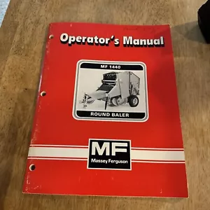 Vintage 1981 Massey Ferguson Mf 1440 Round Baler Operators Manual - Picture 1 of 9