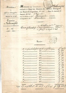 1836. Signatur. Adolphe Thiers. Entleerung. Tinettes. Mobile Gruben von Collon+++ - Bild 1 von 2