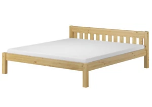 Doppelbett Ehebett Massivholz Futonbett Holz Bett 180x200 Kiefer Natur Gäste - Bild 1 von 12