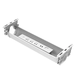 Adjustable Under Desk Cable Management Tray, Wire, Cord & Powerbar Organizer - Picture 1 of 9