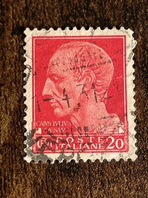 Poste italiano 20 centavos Julio César 1929 Italia obtienes sello exacto TKS499* Foto 1 de 2