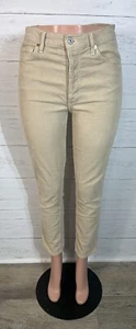 Citizens of Humanity Olivia High Rise Slim Ankle Jeans Tan Sz 29 Button Fly - Picture 1 of 11