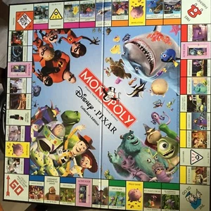 Monopoly Pixar Game Replacement Board Incredibles Monsters Inc Toy Story Decor - Picture 1 of 3