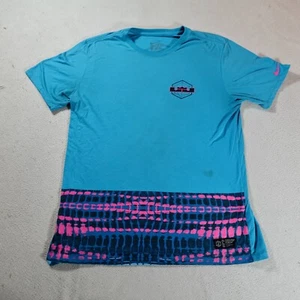 Nike Lebron James Shirt Large Blue South Beach Championship Graphic Retro Tee - Picture 1 of 15