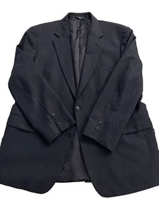 346 Brooks Brothers 46R Wool Navy Stripe Mens 2-button blazer Stretch - Picture 1 of 15