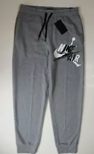 NIKE JORDAN JUMPMAN CLASSICS LOGO FLEECE PANTS JOGGERS CK2850-092 MEN M - Picture 1 of 13