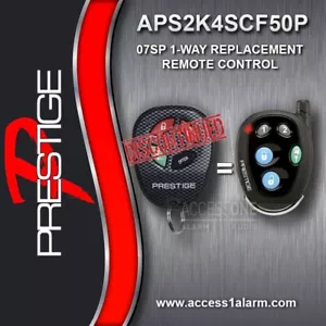 NEW Prestige 07SP 1-Way Remote For Discontinued Prestige APS2K4SCF50P ELVATOD - Picture 1 of 3