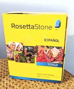 RosettaStone Espanol Latin America Level 1-5 No Headphones Spanish key V4 totale - Picture 1 of 4