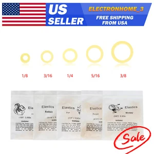 10 packs/size Dental Orthodontic Rubber Bands Ortho Elastics Latex Braces 3.5Oz. - Picture 1 of 17