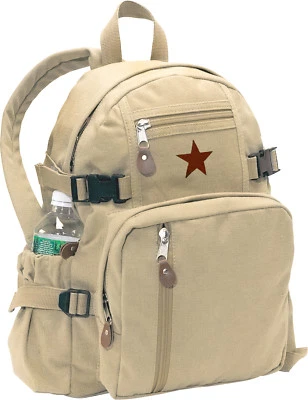 Mochila de lona lavada mochila escolar estilo ejército bolsa de viaje paquete - mini o jumbo Foto 1 de 4
