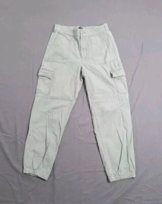 Pantalones de chándal cargo para mujer J.Crew talla 2 verde salvia tiro alto algodón modal utilitario Foto 1 de 4