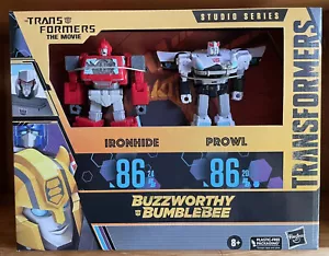 New Transformers Buzzworthy Bumblebee Studio Series 86-20 Prowl & 86-24 Ironhide - Picture 1 of 6