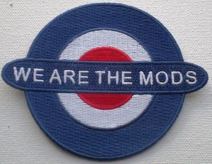 We Are The Mods Blue, White And Red Embroidered Patch - Picture 1 of 2
