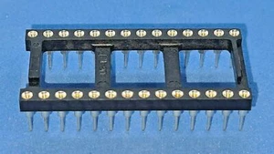 Präzisionsfassung / IC-Fassung / IC-Sockel, 28-polig, breit, 4 Stück - Bild 1 von 2