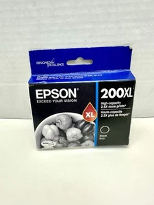 EPSON Original 200XL BLACK CARTRIDGE Sealed New Exp 12 2018 - Picture 1 of 4