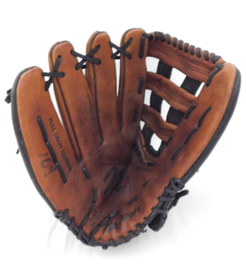 Guante de béisbol MacGregor de cuero de grano completo agarre profundo cuero crudo con cordones izquierdo 13,5" Foto 1 de 4