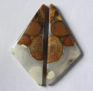 53.10 Ct Natural Cobra Jasper (45.3mm X 18.6mm each) Cabochon Loose Match Pair - Picture 1 of 3