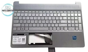Teclado reposamanos L63578-001 con orificio para huellas dactilares 15-DY 15-EF 15-dy - Imagen 1 de 2