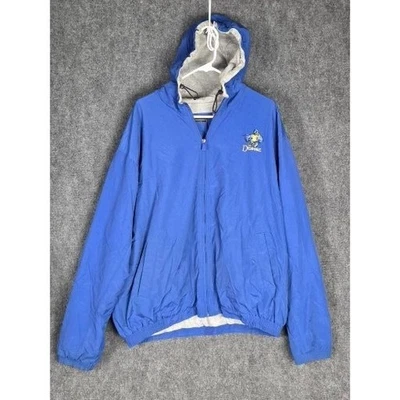 Jaqueta pulôver corta-vento masculina vintage equipamento para esportes Delaware azul com capuz GG - Imagem 1 de 4