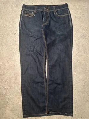 Jeans de mezclilla negros vintage Y2K Blac Label para hombre 36 grunge y2k estilo gótico punk Foto 1 de 4