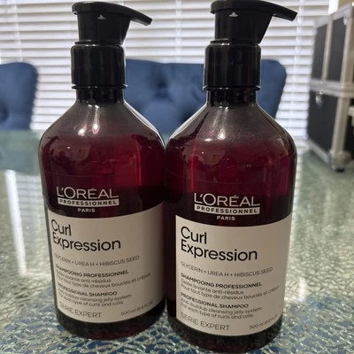2 L'Oreal Curl Expression Professional Shampoo  Anti-Buildup Cleanser ~ 16.9 oz - Image 1 of 4