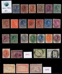 WC1_17844. VENEZUELA. Nice lot of 1893 & 1896 stamps. Note Sc. 137-141. Used - Picture 1 of 1