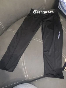 Dr. Skin Mens CAPRI Pants Size S Black Spandex Tights Compression - Picture 1 of 4
