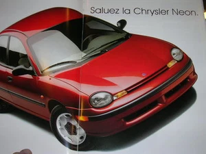 BROCHURE CHRYSLER NEON MODELE FRANCAIS 1994 - Foto 1 di 2