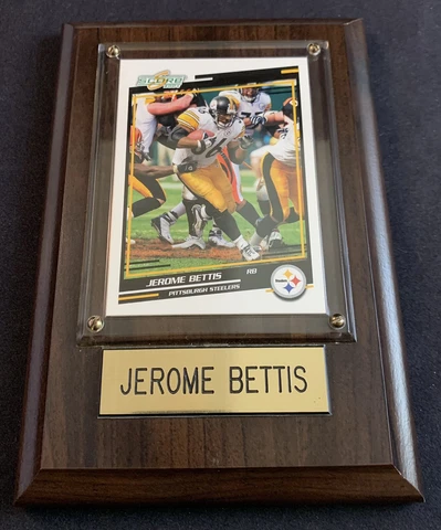 Pittsburgh Steelers Jerome Bettis 2004 Score Card 4.5" x 6.5" Wall Display Cover