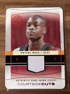 2003-04 Flair Final Edition Courtside Cuts Dwyane Wade Jersey Rookie RC #12/18 - Picture 1 of 2
