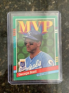 1991 Donruss #396 George Brett MVP Royals RARE ERROR No Dot After Inc