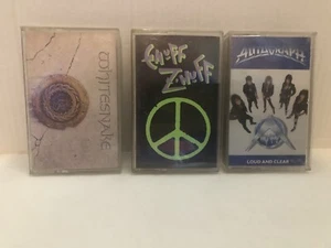 1980s Hard Rock Hair Metal Cassette Tape Lot Whitesnake Autograph Enuf Z Nuff - Imagen 1 de 10