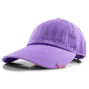 Plain Solid Polo Style Baseball Hat Washed Cotton Adjustable Cap Mens Womens - Picture 1 of 39