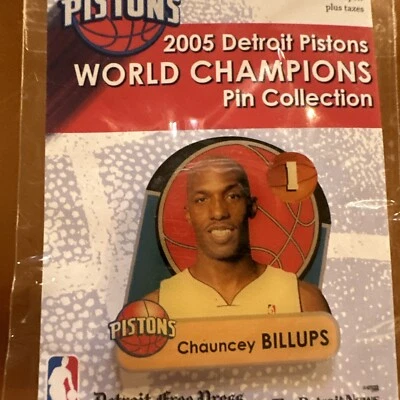 Broche Chauncey Billups 2005 Detroit Pistons World Champion - Imagem 1 de 2