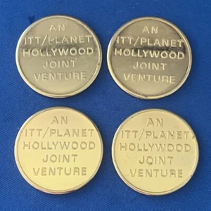 4 PLANET HOLLYWOOD CASINO LAS VEGAS NEVADA "GROUND BREAKING" COMMEMORATIVE TOKEN - Picture 1 of 10