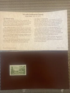 1951 NEVADA SETTLEMENT POSTAL COMMEMORATIVE SOCIETY FIRST DAY ISSUE STAMP NEW - Picture 1 of 5