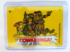 1989 Topps Teenage Mutant Ninja Turtles #7 Cowabunga! Sticker  