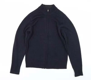 Kensginton Mens Blue Acrylic Blend Full Zip Sweatshirt Size L - Picture 1 of 12