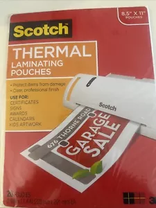 Bolsas laminadoras térmicas tamaño letra escocesa 3 mil 11 1/2 x 9 paquete de 20 TP385420 - Imagen 1 de 2