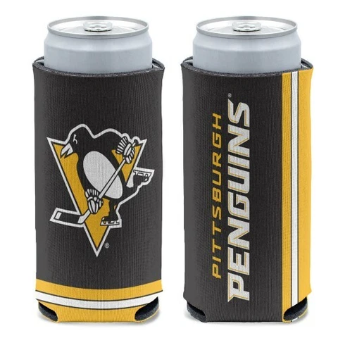 PITTSBURGH PENGUINS 12 0Z SELTZER SLIM CAN COOZIE COOLER HOLDER NHL LICENSED Cover